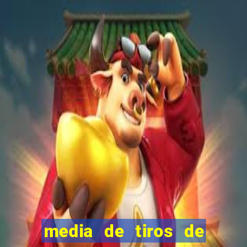 media de tiros de meta por jogo